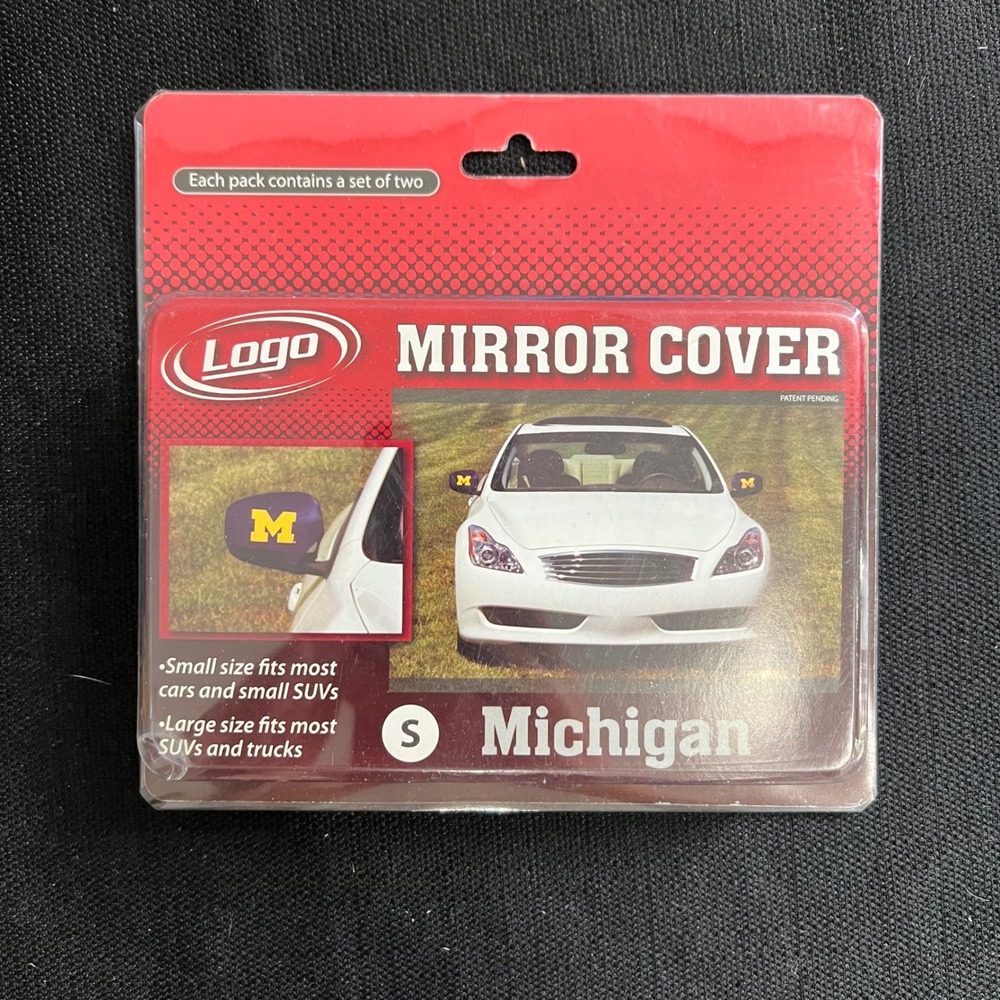 Michigan Wolverines Logo Brands Small Car Side Mirror Covers Set of 2 New 171-28